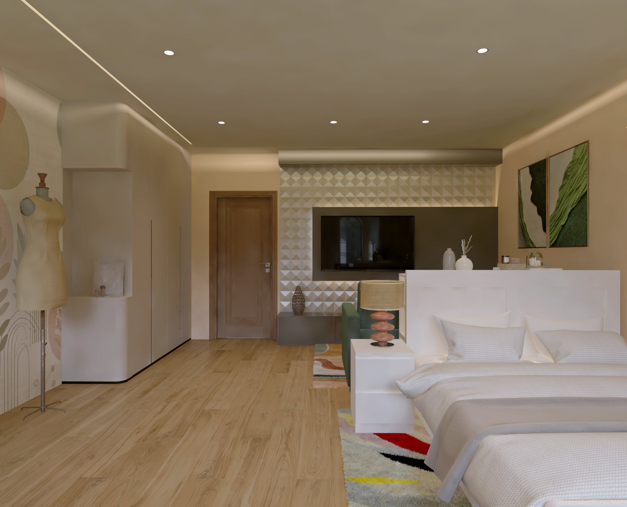 Bedroom 3D Render Camera 4